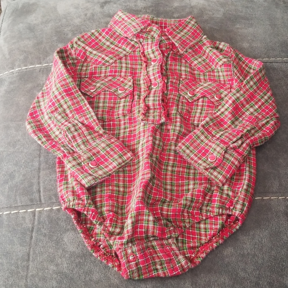 Wrangler Girls Western Shirt 12 Months